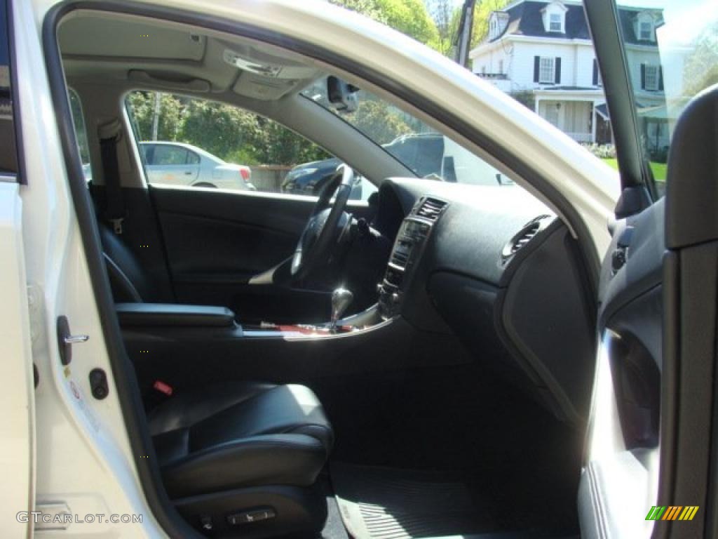 2008 IS 250 AWD - Starfire White Pearl / Black photo #8