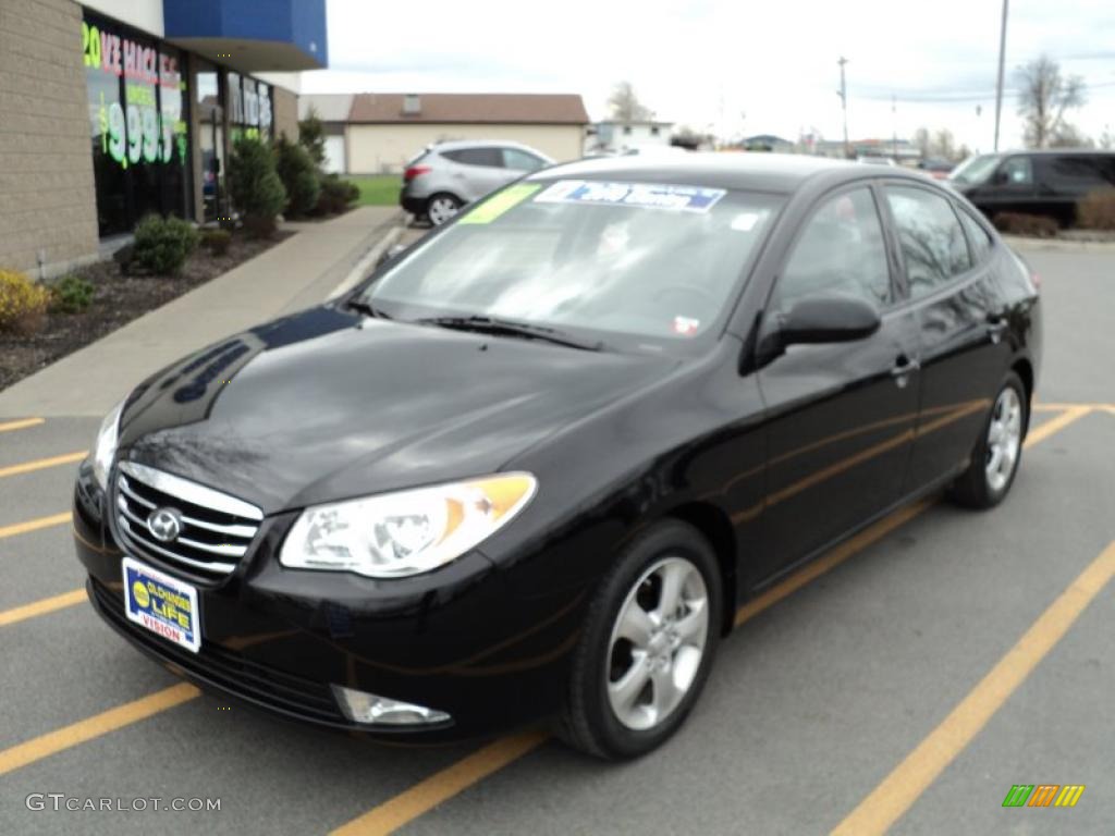 2010 Elantra SE - Ebony Black / Gray photo #1
