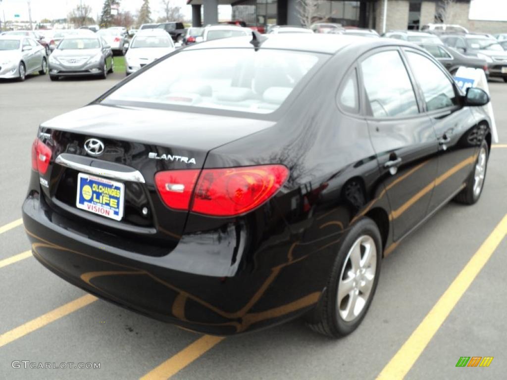 2010 Elantra SE - Ebony Black / Gray photo #2