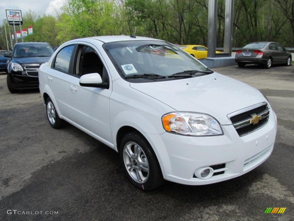 Summit White 2011 Chevrolet Aveo LT Sedan Exterior Photo #48683749