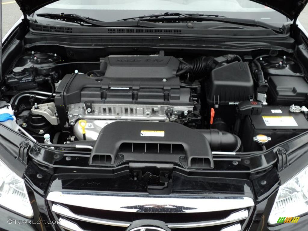 2010 Elantra SE - Ebony Black / Gray photo #14
