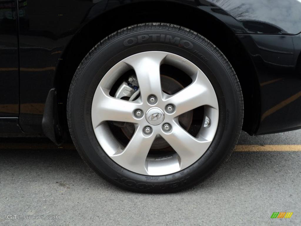 2010 Elantra SE - Ebony Black / Gray photo #16