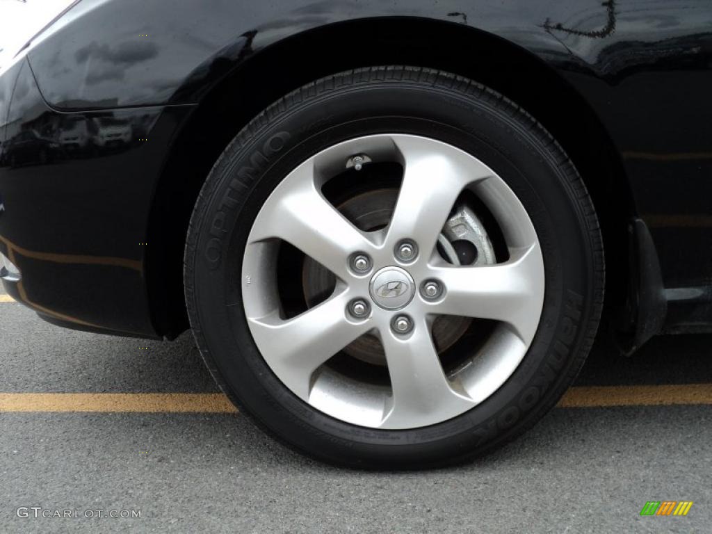 2010 Elantra SE - Ebony Black / Gray photo #18