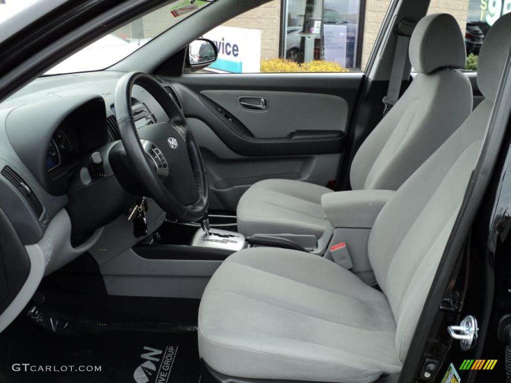 2010 Elantra SE - Ebony Black / Gray photo #19