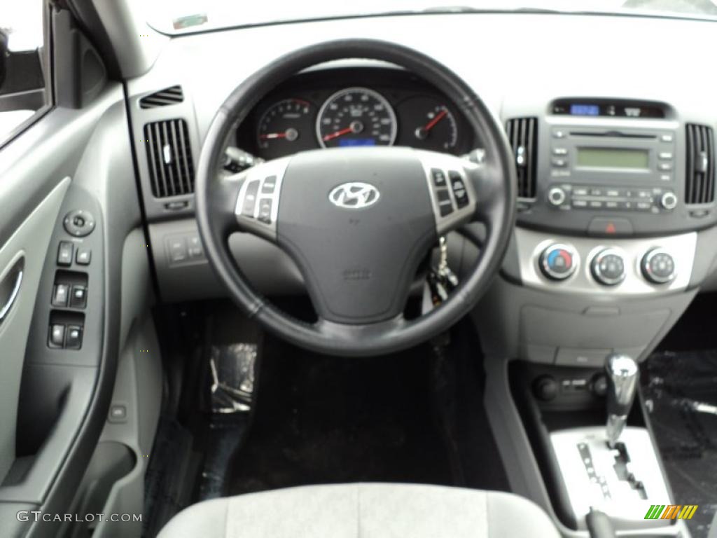 2010 Elantra SE - Ebony Black / Gray photo #24
