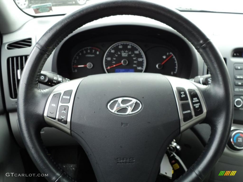 2010 Elantra SE - Ebony Black / Gray photo #33