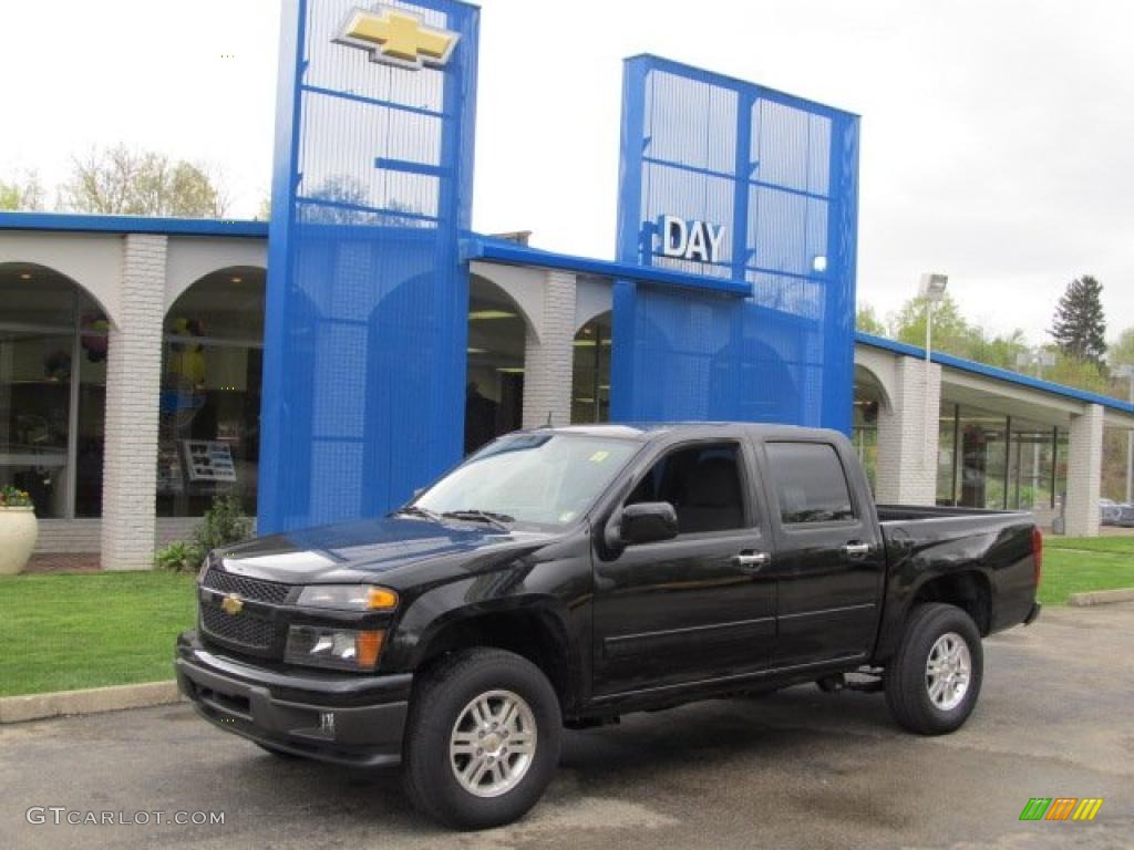 2011 Colorado LT Crew Cab 4x4 - Black / Ebony photo #1