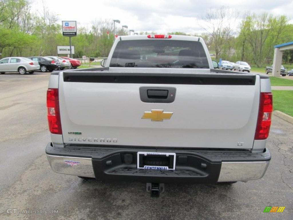 2011 Silverado 1500 LT Regular Cab 4x4 - Sheer Silver Metallic / Ebony photo #4
