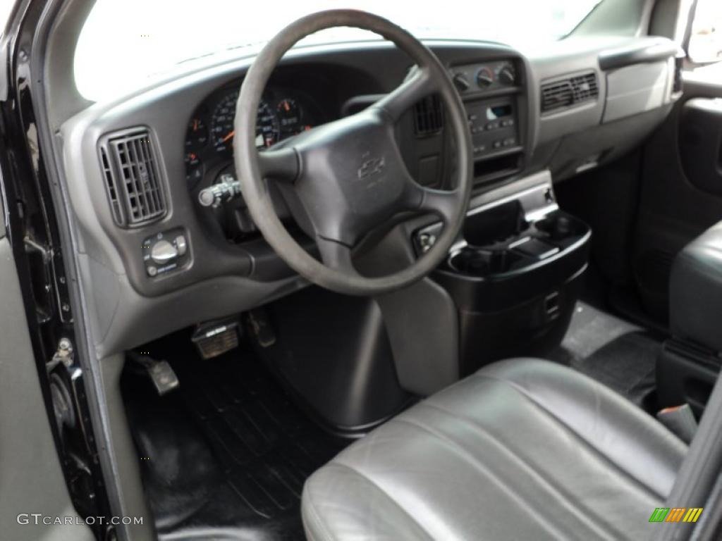 Dark Pewter Interior 2001 Chevrolet Express 1500 Cargo Van Photo #48685730