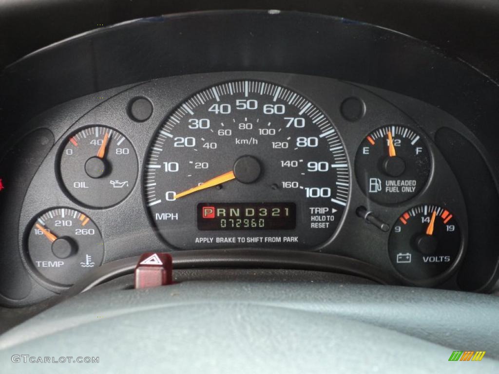 2001 Chevrolet Express 1500 Cargo Van Gauges Photos