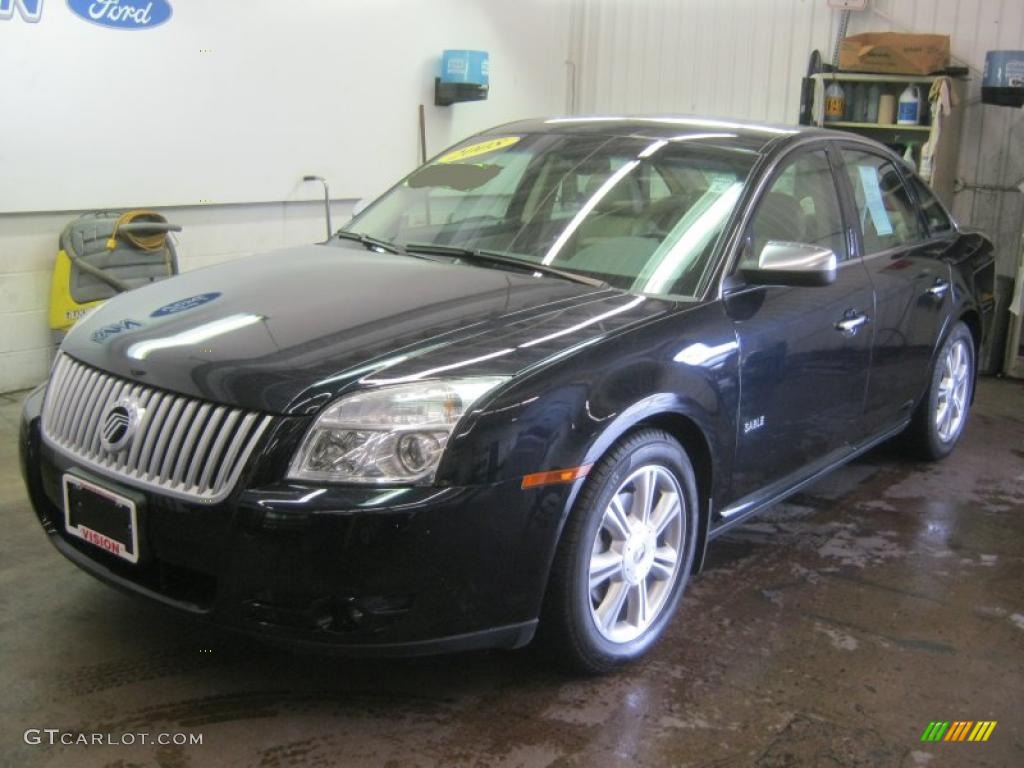 2008 Sable Premier Sedan - Dark Ink Blue / Light Camel photo #1