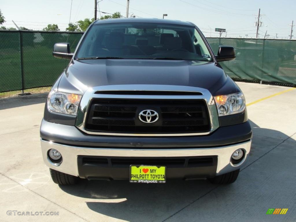 2010 Tundra TSS Double Cab - Slate Gray Metallic / Graphite Gray photo #8