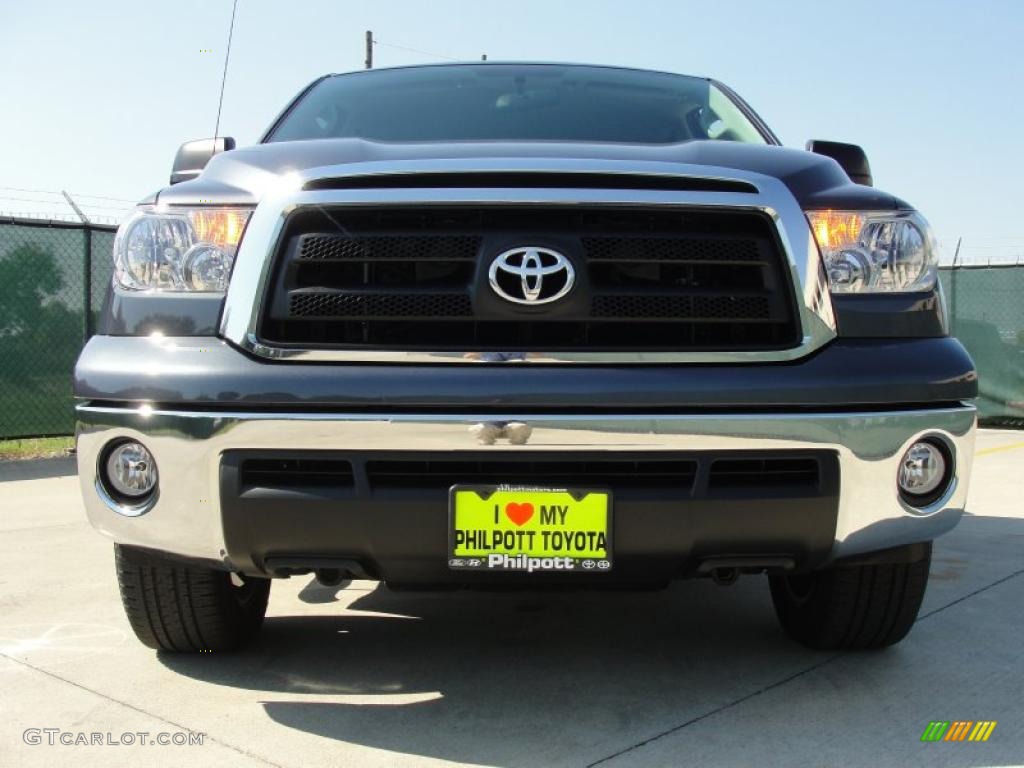 2010 Tundra TSS Double Cab - Slate Gray Metallic / Graphite Gray photo #9