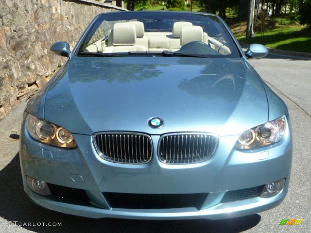 2008 3 Series 328i Convertible - Atlantic Blue Metallic / Cream Beige photo #2