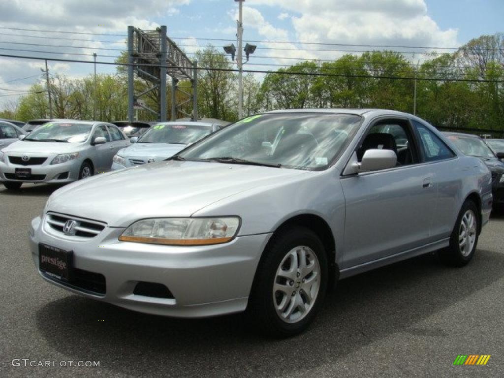 2002 Accord EX V6 Coupe - Satin Silver Metallic / Quartz Gray photo #3