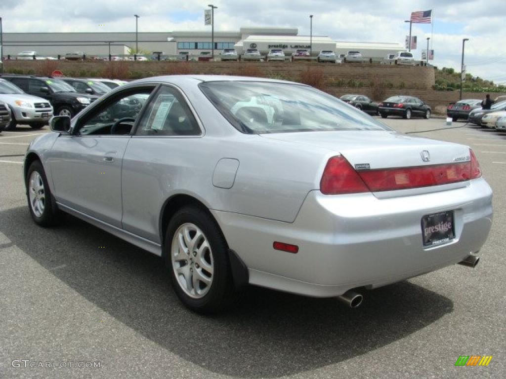 2002 Accord EX V6 Coupe - Satin Silver Metallic / Quartz Gray photo #4