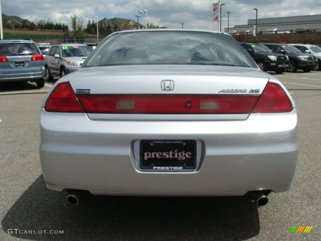 2002 Accord EX V6 Coupe - Satin Silver Metallic / Quartz Gray photo #5