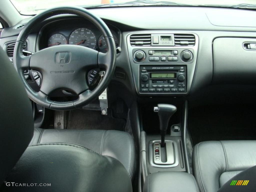 2002 Accord EX V6 Coupe - Satin Silver Metallic / Quartz Gray photo #9