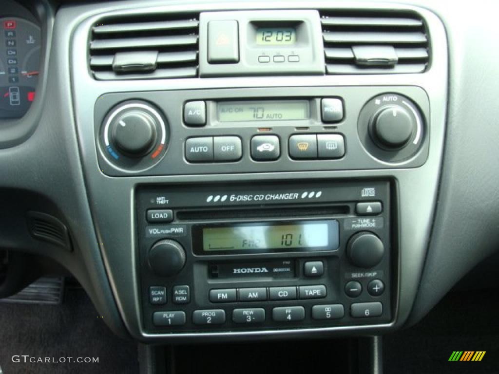 2002 Accord EX V6 Coupe - Satin Silver Metallic / Quartz Gray photo #11