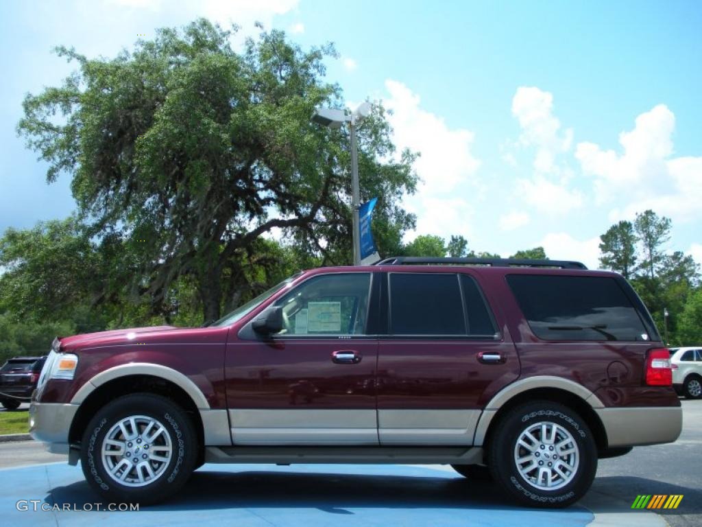 2011 Expedition XLT - Royal Red Metallic / Camel photo #2