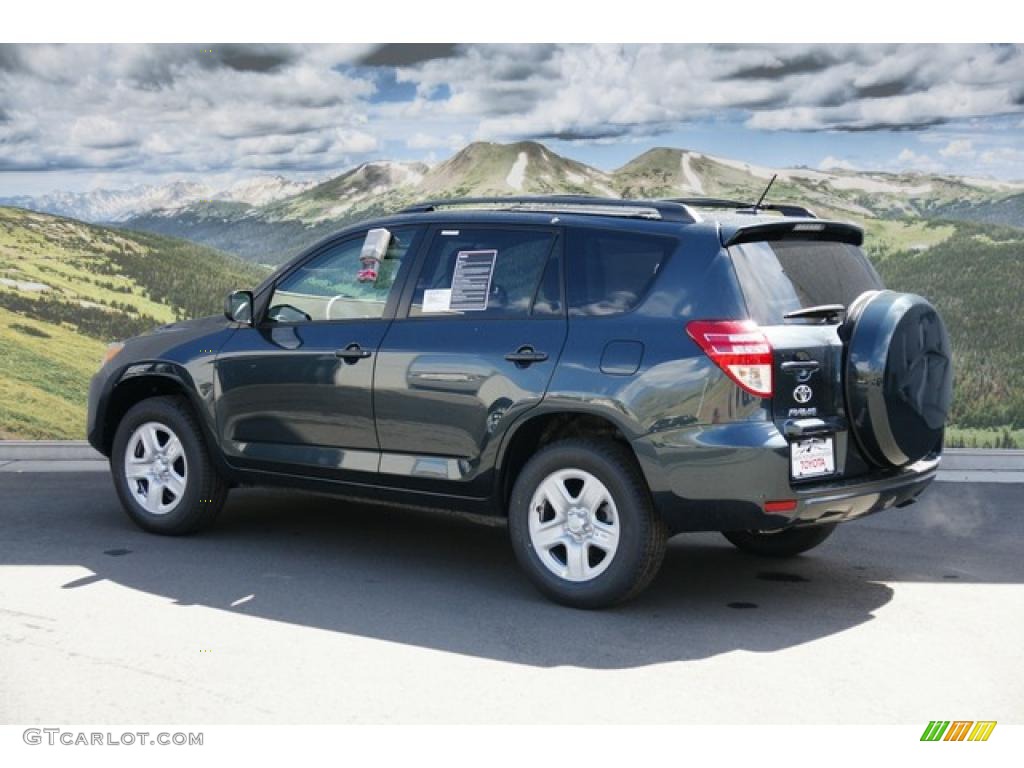 2011 RAV4 I4 4WD - Black Forest Metallic / Ash photo #3