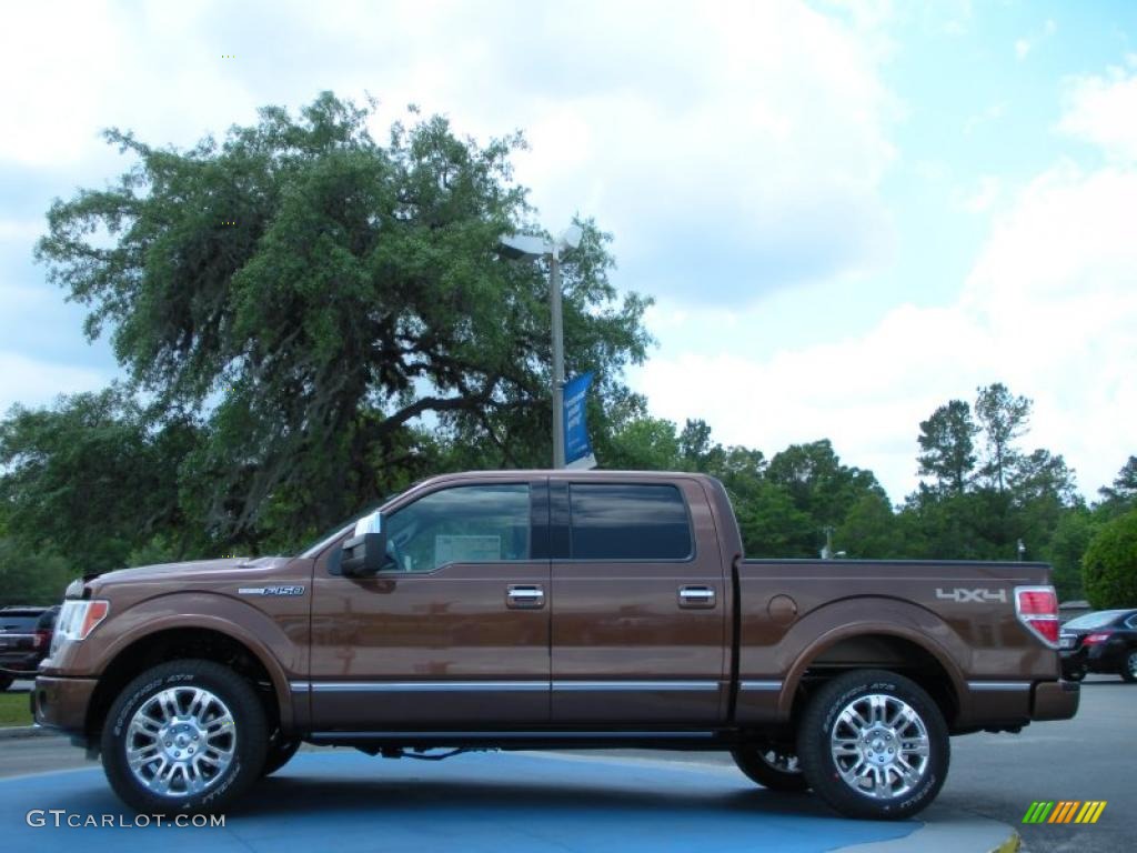 Golden Bronze Metallic 2011 Ford F150 Platinum SuperCrew 4x4 Exterior Photo #48692925
