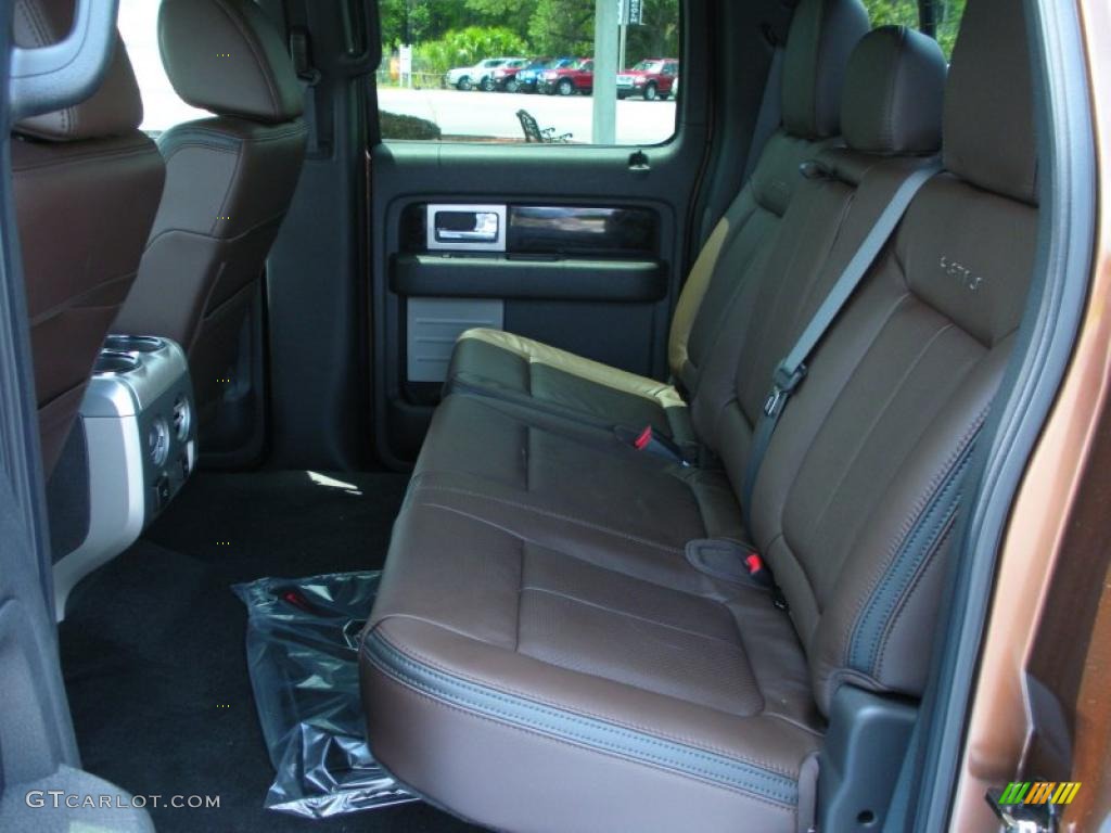 Sienna Brown/Black Interior 2011 Ford F150 Platinum SuperCrew 4x4 Photo #48692988