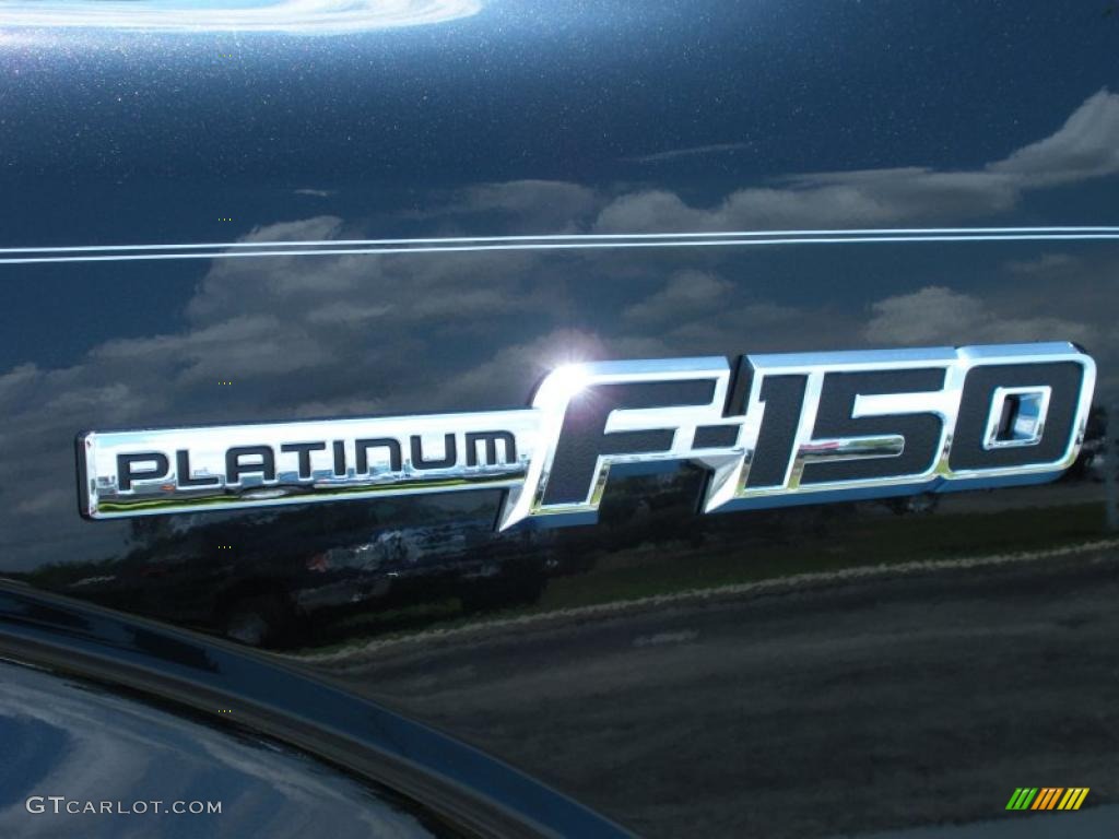 2011 F150 Platinum SuperCrew 4x4 - Tuxedo Black Metallic / Sienna Brown/Black photo #4