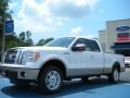 2011 White Platinum Metallic Tri-Coat Ford F150 Lariat SuperCab  photo #1