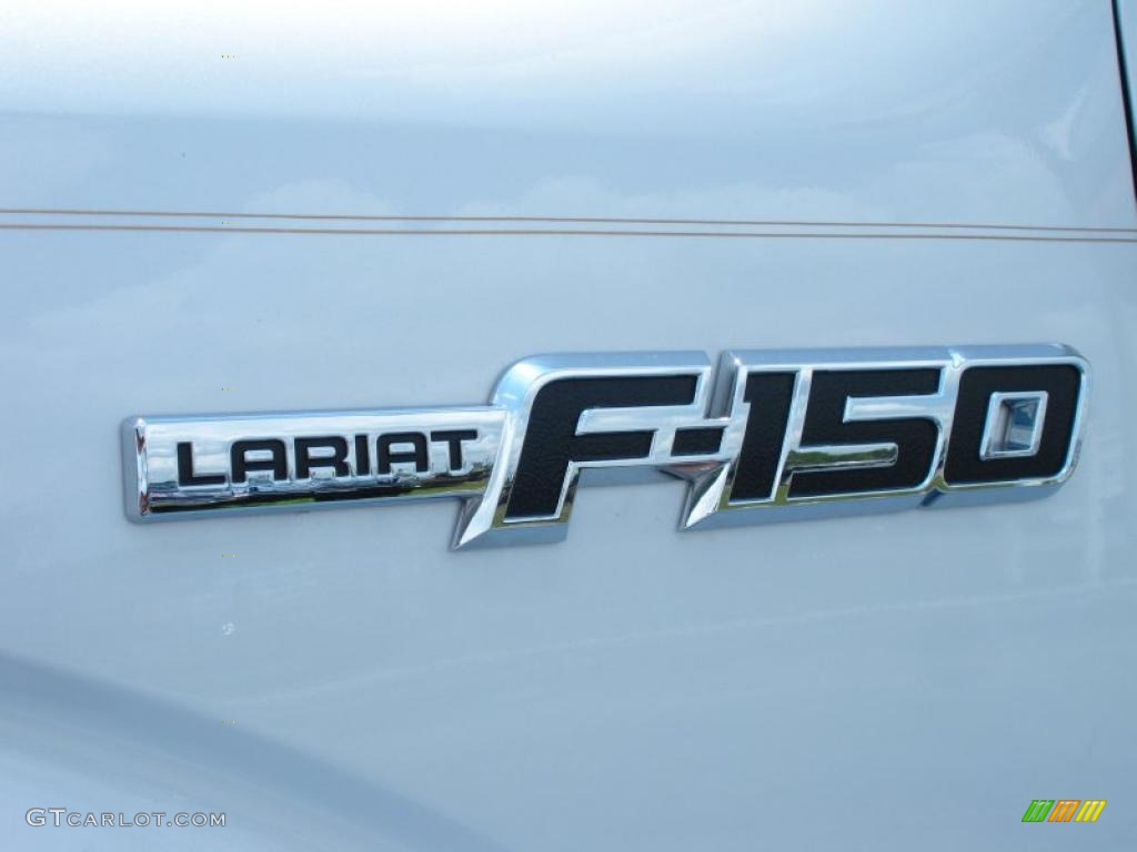 2011 F150 Lariat SuperCab - White Platinum Metallic Tri-Coat / Pale Adobe photo #4