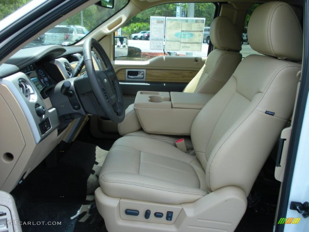 Pale Adobe Interior 2011 Ford F150 Lariat SuperCab Photo #48694236
