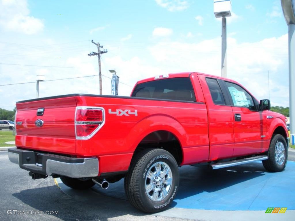 Race Red 2011 Ford F150 XLT SuperCab 4x4 Exterior Photo #48694968
