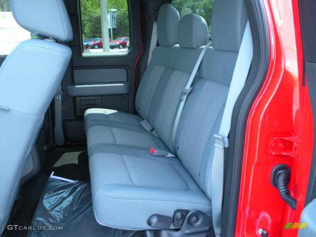 Steel Gray Interior 2011 Ford F150 XLT SuperCab 4x4 Photo #48695016