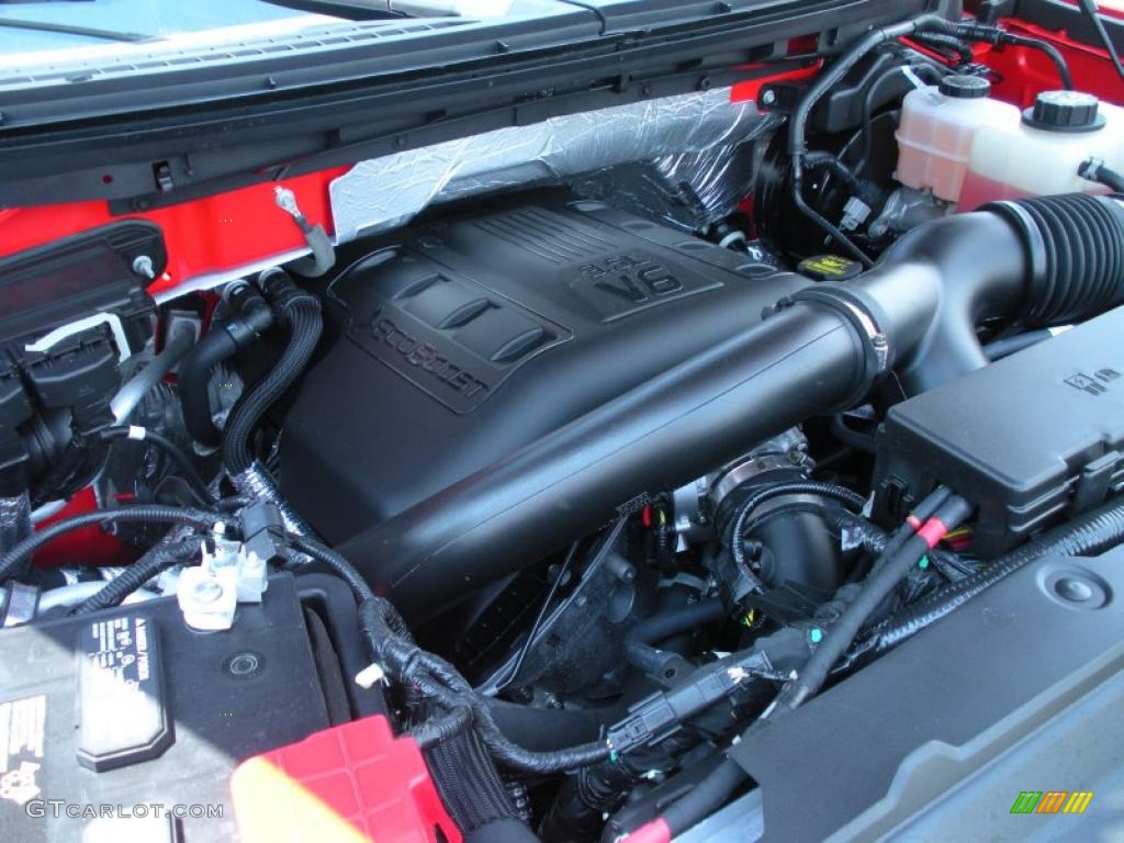 2011 Ford F150 XLT SuperCab 4x4 3.5 Liter GTDI EcoBoost Twin-Turbocharged DOHC 24-Valve VVT V6 Engine Photo #48695082