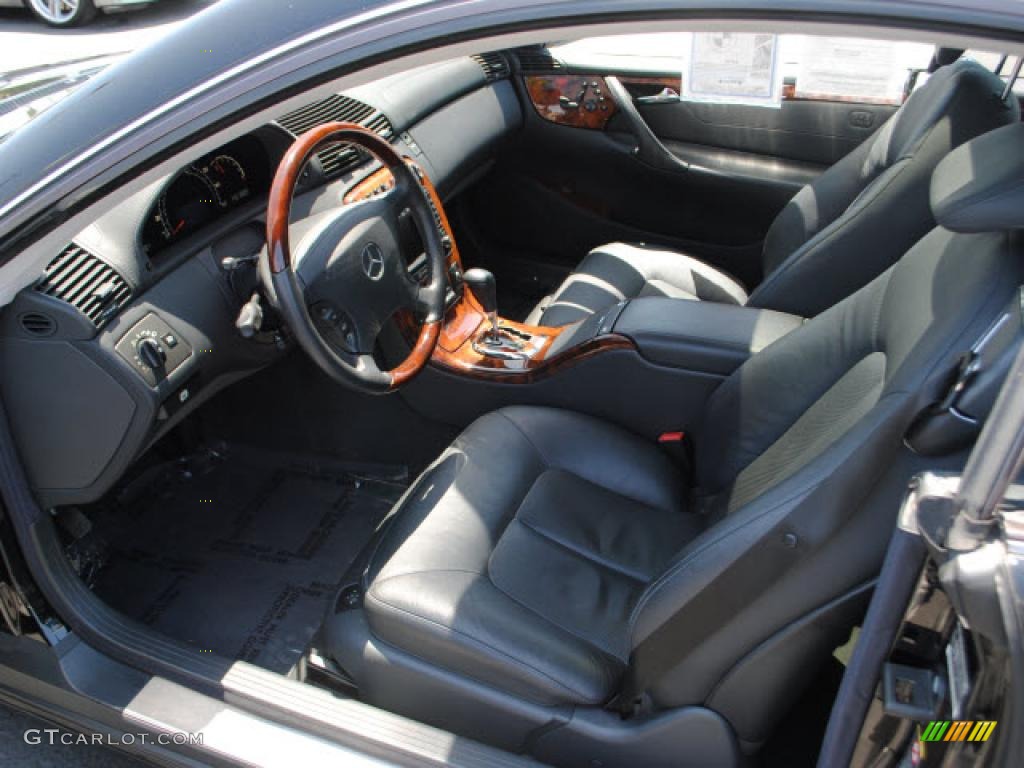 Charcoal Interior 2002 Mercedes-Benz CL 500 Photo #48695260
