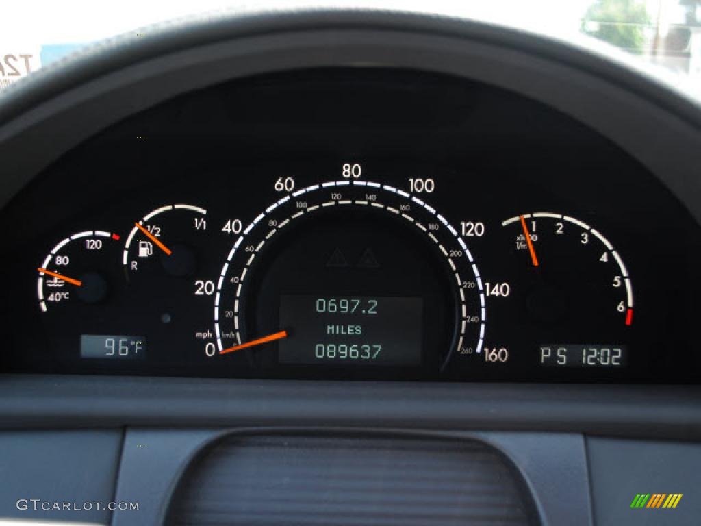 2002 Mercedes-Benz CL 500 Gauges Photo #48695308