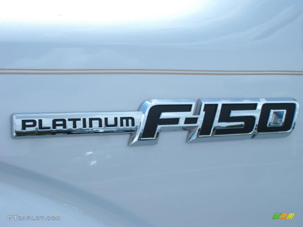 2011 F150 Platinum SuperCrew 4x4 - White Platinum Metallic Tri-Coat / Steel Gray/Black photo #4