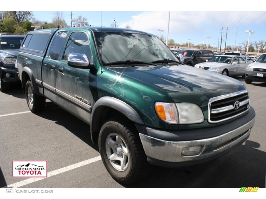 2002 Tundra SR5 TRD Access Cab 4x4 - Imperial Jade Green Mica / Light Charcoal photo #1