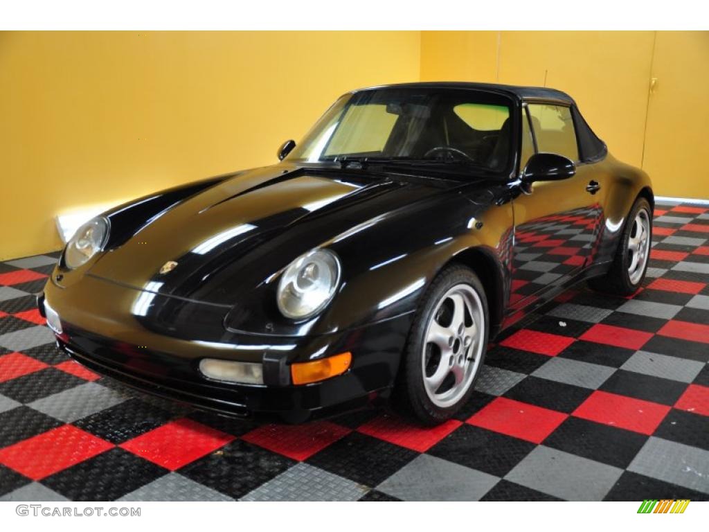 Black 1995 Porsche 911 Carrera Cabriolet Exterior Photo #48696682