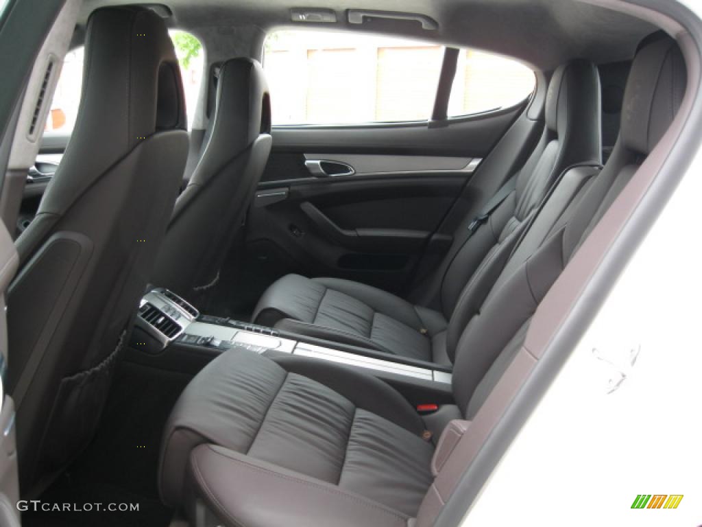 Espresso Natural Leather Interior 2011 Porsche Panamera S Photo #48698353