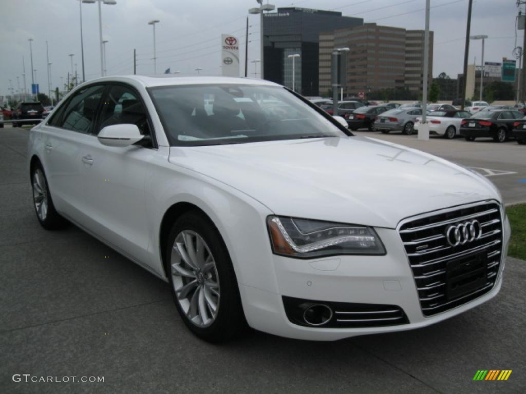 Ibis White 2011 Audi A8 L 4.2 FSI quattro Exterior Photo #48698539