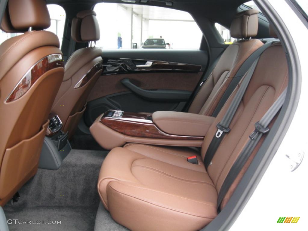Nougat Brown Interior 2011 Audi A8 L 4.2 FSI quattro Photo #48698629