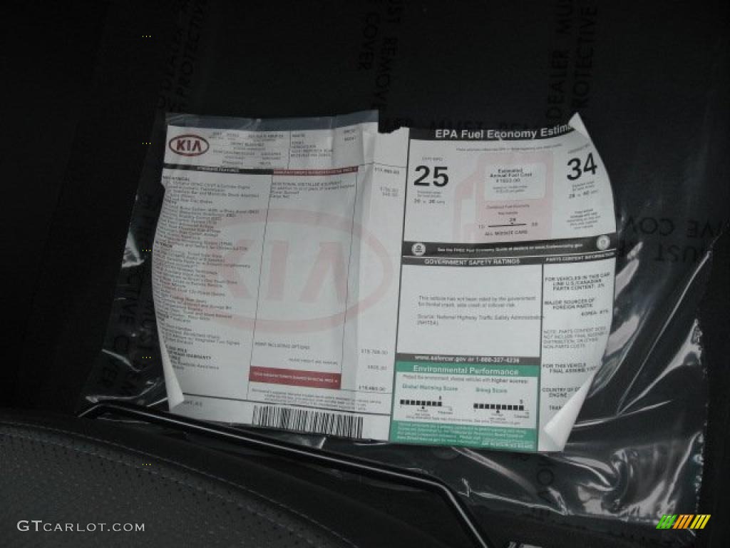 2011 Kia Forte Koup EX Window Sticker Photos