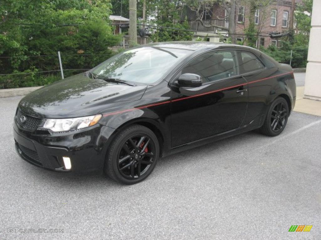 Ebony Black 2010 Kia Forte Koup SX Exterior Photo #48699697