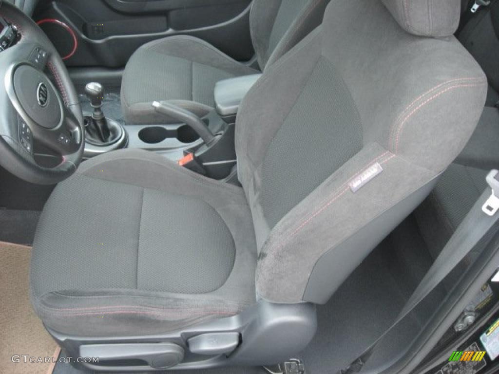 Black Sport Interior 2010 Kia Forte Koup SX Photo #48699829