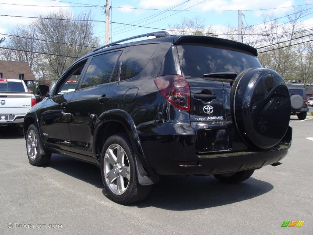 2008 RAV4 Sport V6 4WD - Black / Dark Charcoal photo #5