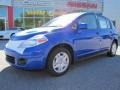 2011 Metallic Blue Nissan Versa 1.8 S Hatchback  photo #1