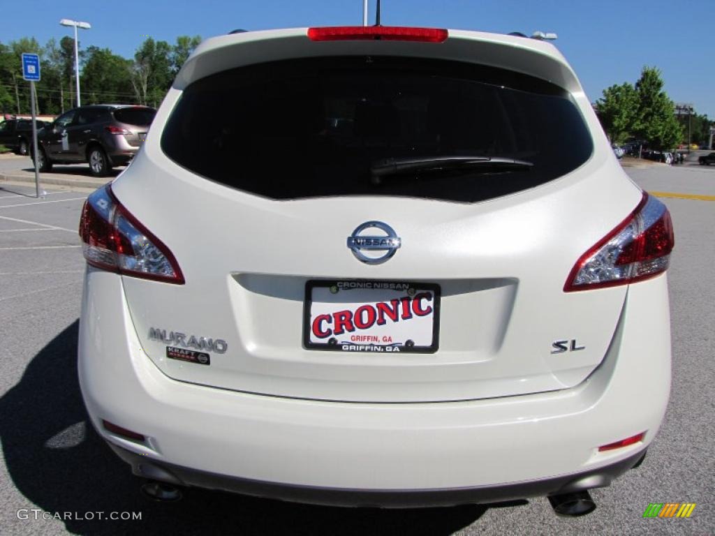 2011 Murano SL - Glacier White Pearl / Beige photo #4