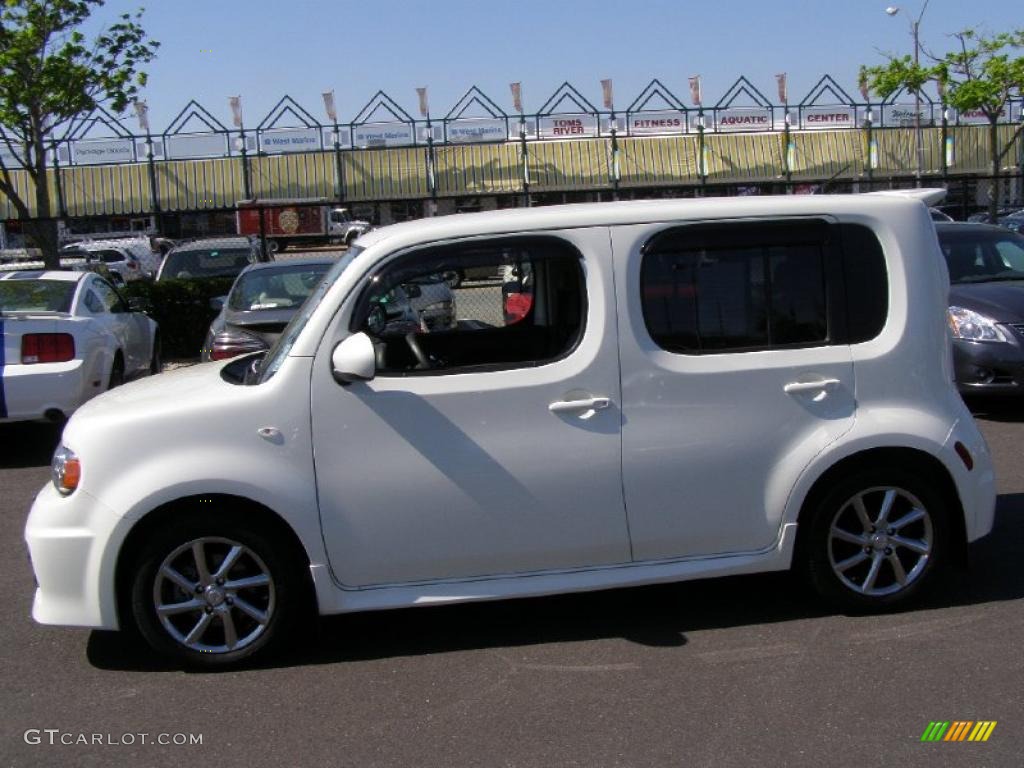 White Pearl 2009 Nissan Cube Krom Edition Exterior Photo #48702490