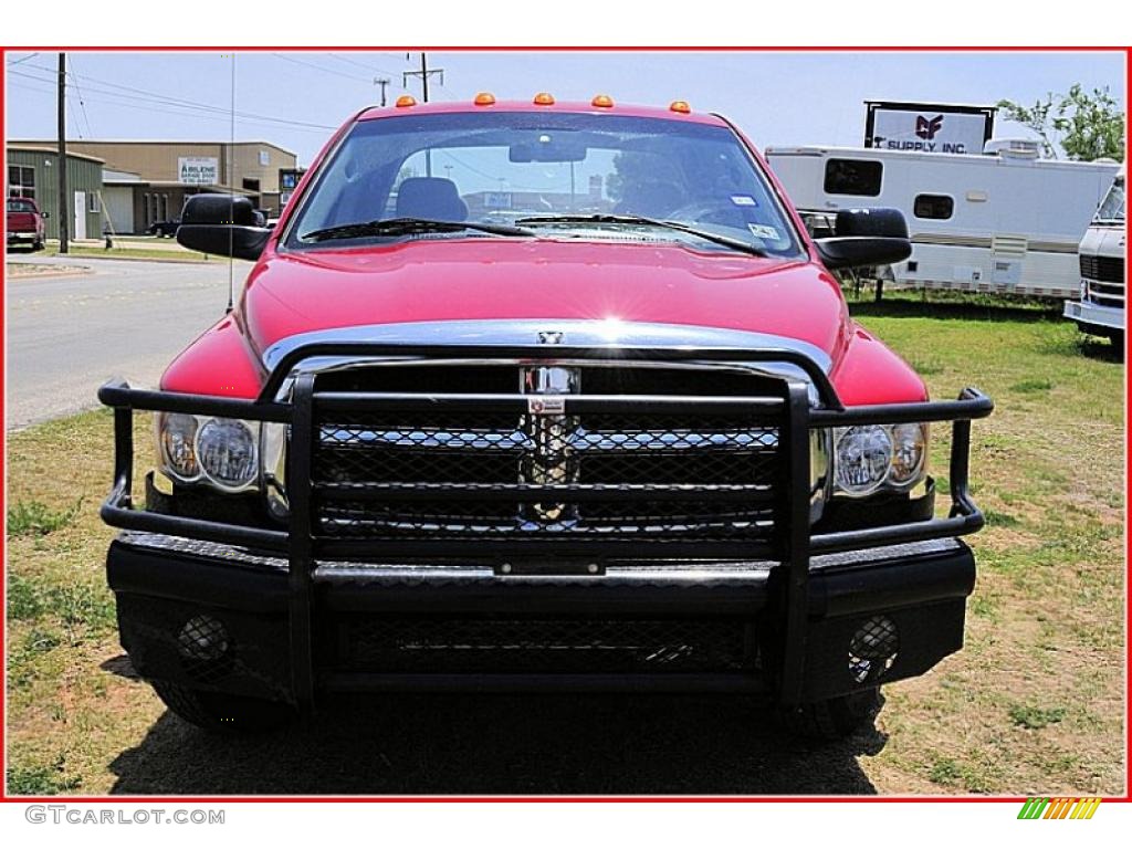 2004 Ram 3500 SLT Quad Cab 4x4 Dually - Flame Red / Dark Slate Gray photo #13